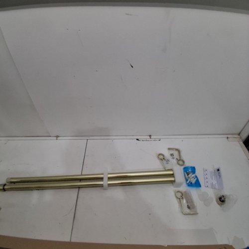 UMBRA CAPPA MODERN 1" CURTAIN ROD - 66" TO 120" - GOLD (MODEL: 1021410-240) image 3
