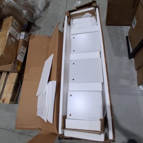 FIRFUD 21-TIER BOOKCASE FOR LIVINGROOM / BEDROOM - 75" - WHITE (MODEL:HOS -PB-404CAM) image 3