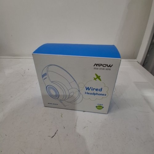 KIDS MPOW CH6S WIRED OVER-EAR HEADPHONES WITH 85DB/94DB VOLUME LIMITER AND IN-LINE MIC - BLACK/BLUE (MODEL: BH297B) image 3