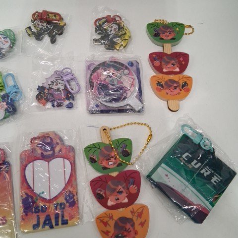 16PK ASSORTED ANIME KEYCHAINS - MULTICOLOR image 4