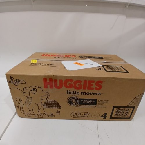 150PK HUGGIES LITTLE MOVERS DISPOSIBLE DIAPERS - SIZE 4 image 2