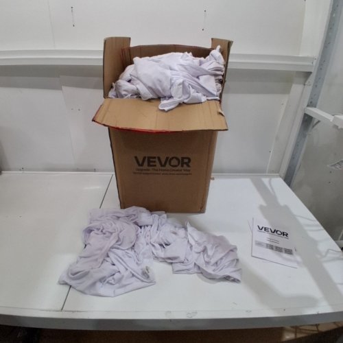 92PK VEVOR BANQUET CHAIR SEAT COVERS - UNIVERSAL FIT - ROMANTIC WHITE - (MODEL: RD-VV-12) image 3