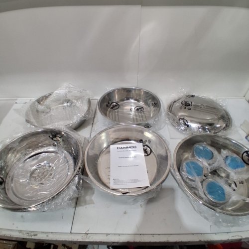 4PK CAMMOO CHAFING STAINLESS STEEL FOOD WARMER DISHES FOR BUFFET - 6 QT (MODEL: NT-CG404) image 2
