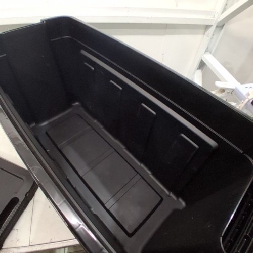 4PK IRIS USA HEAVY-DUTY STACKABLE PLASTIC BIN CONTAINERS - 117.4L/31GAL - BLACK (MODEL: UT-31) image 5