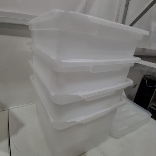 4PK IRIS FILE / LEGAL LETTER ORGANIZER PLASTIC STORAGE BIN/TOTE - 33L - CLEAR (MODEL: FB-21E/FB-21EE) image 3