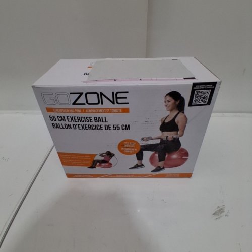 GO ZONE STABILITY BALL - 55CM - RED image 4
