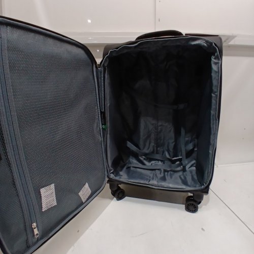 ATLANTIC ARTISAN III EXPANDABLE SUITCASE WITH SPINNER WHEELS AND LOCKABLE ZIPPER PULLER HEADS - 24" - BLACK - (MODEL: AL17474) image 3