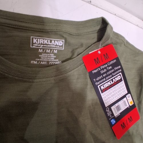 MEN'S KIRKLAND CREWNECK T-SHIRT - MEDIUM - HEATHERED GREEN (STYLE 7771460) image 2