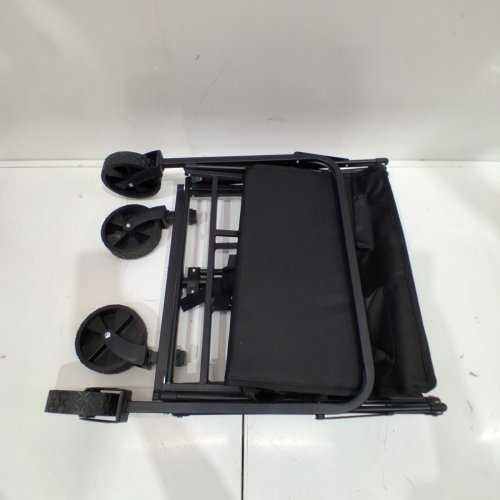 GARVEE FOLDING/COLLAPSIBLE FLAT STYLE ALL TERRAIN CAMPING CART/WAGON - 380LBS CAPACITY - BLACK (MODEL: PSS_339CPVBK) image 2