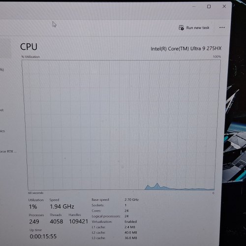 ACER PREDATOR HELIOS NEO 16 AI HIGH-PERFORMANCE GAMING LAPTOP - 16" - INTEL CORE ULTRA 9 275HX, NVIDIA GEFORCE RTX 5060 8GB, 16GB DDR5 RAM, 1TB SSD - ABYSSAL BLACK (MODEL: PHN16-73-92EL) image 4
