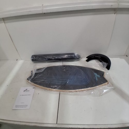 SPORTNEER BALANCE BOARD WITH 7 MODES AND ADJUSTABLE STOPPERS - BLUE LINES/BLACK - 31.9" X 14.2" 450LBS MAX (MODEL: HQ-B23) image 2