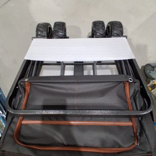 MAC SPORTS DELUXE PUSH PULL FOLDING WAGON WITH BRAKES - 350LBS MAX - BLACK (MODEL: 1844246) image 3