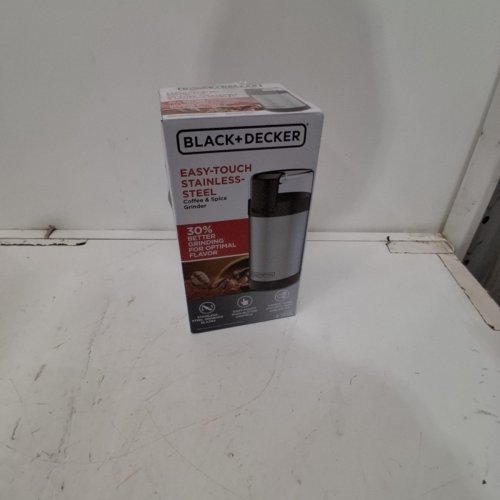 BLACK + DECKER EASY TOUCH COFFEE AND SPICE GRINDER 2/3 CUP CAP - 150W - STAINLESS STEEL/BLACK (MODEL: CBG110SC) image 5