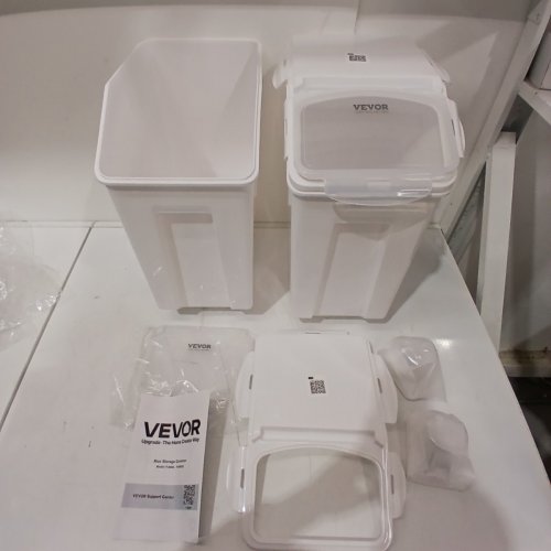 2PK VEVOR RICE STORAGE CONTAINER BIN - 20L - WHITE (MODEL: F-8909X2) image 3