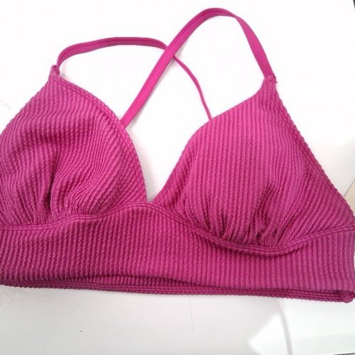 WOMEN'S GEORGE PULL OVER TRIANGLE BIKINI TOP - LARGE - ROSE VIOLET (STYLE: GR568063LDP) image 2