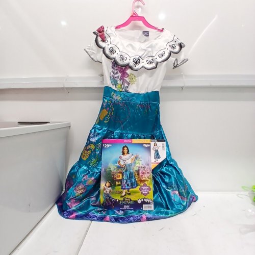 GIRLS DISGUISE DISNEY ENCANTO MIRABEL COSTUME - MEDIUM (8/10) - ASSORTED COLOURS image 2