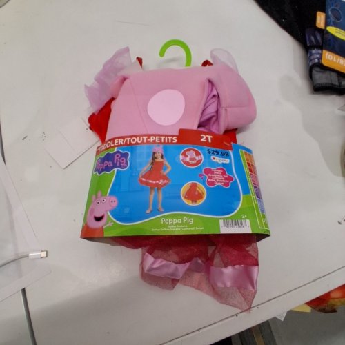 GIRL'S DISGUISE PEPPA PIG TODDLER COSTUME - 2T - RED/PINK (STYLE: 120699M) image 2