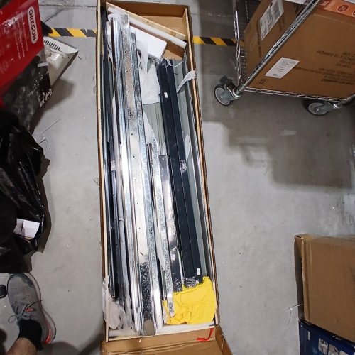 STEEL STORAGE CABINET WITH LOCKABLE DOOR AND HYDRAULIC LID - 5FT X 2.6FT - SILVER image 3