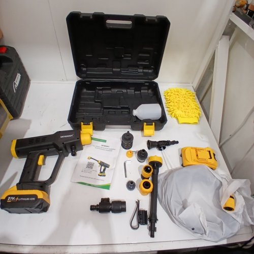 SKYBNNY CORDLESS PRESSURE WASHER - 21 V - BLACK AND YELLOW (MODEL: MQ-102) image 4