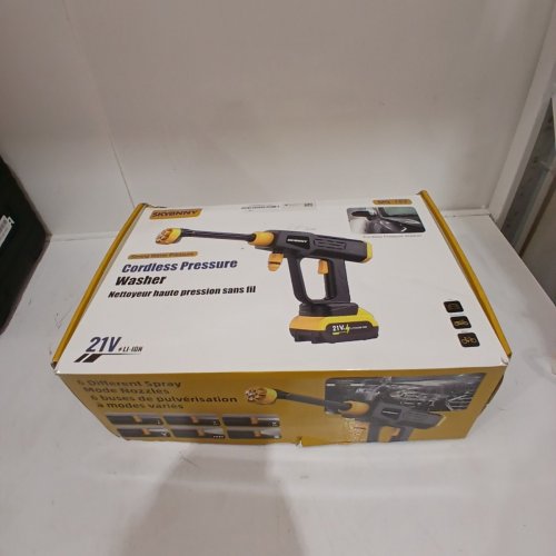 SKYBNNY CORDLESS PRESSURE WASHER - 21 V - BLACK AND YELLOW (MODEL: MQ-102) image 6