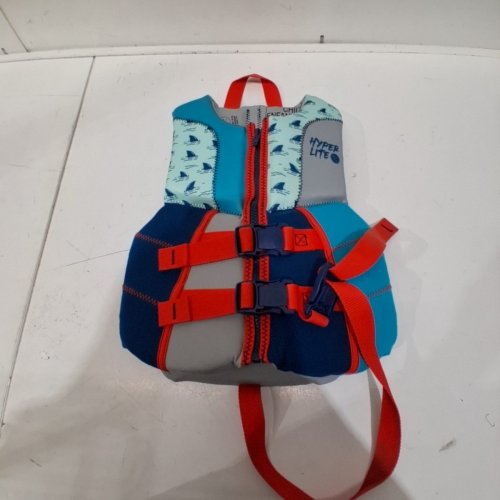 KIDS HYPERLITE LIFE VEST - 33LBS -55LBS - BLUE/RED (MODEL:1882190) image 2