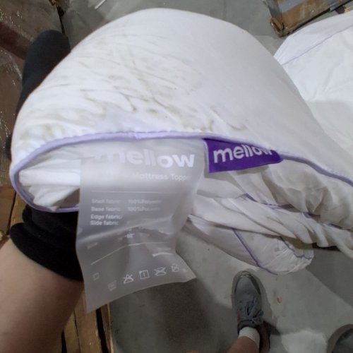 MELLOW THE CLOUD LAYER PLUSH MATTRESS TOPPER -- TWIN 3" - WHITE image 4