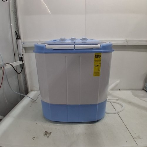 PYLE PURE CLEAN 2-IN-1 MINI TOP LOAD PORTABLE WASHER & SPIN DRYER - 7.7LBS CAPACITY - 110V - WHITE/BLUE (MODEL: PUCWM22) image 4