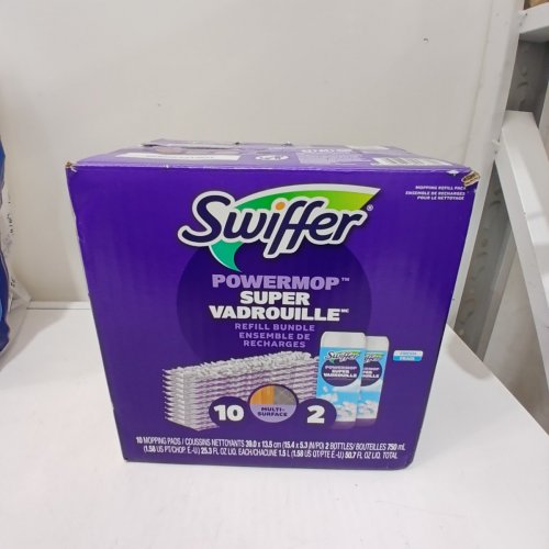 4PC SWIFFER POWERMOP REFILL BUNDLE WITH 10 PAD REFILLS AND 2 CLEANING SOLUTION BOTTLES - 750ML - LAVENDER SCENT image 2