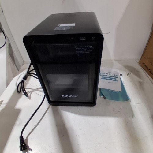 EUHOMY SELF-CLEANING COUNTERTOP NUGGET ICE MAKER - 40LBS/24H - BLACK - (MODEL: IM017-N) image 3