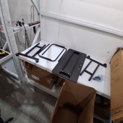 ADJUSTABLE OVER THE BED TABLE WITH WHEELS - BLACK image 4