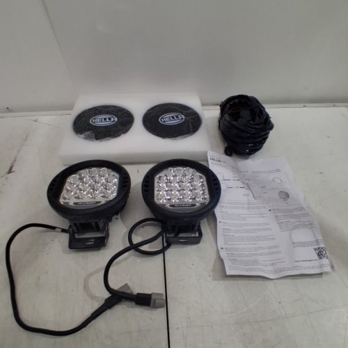 2PK HELLA VALUEFIT 500 LED DRIVING LAMP KIT - UNIVERSAL FIT - 2100LM - 6000K - 22.5W - BLACK (MODEL: 358117171 image 2