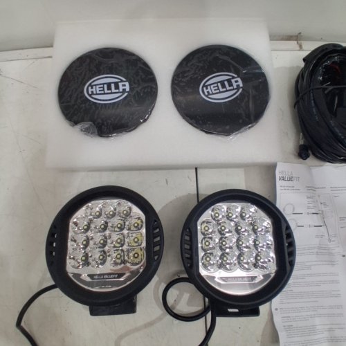 2PK HELLA VALUEFIT 500 LED DRIVING LAMP KIT - UNIVERSAL FIT - 2100LM - 6000K - 22.5W - BLACK (MODEL: 358117171 image 3