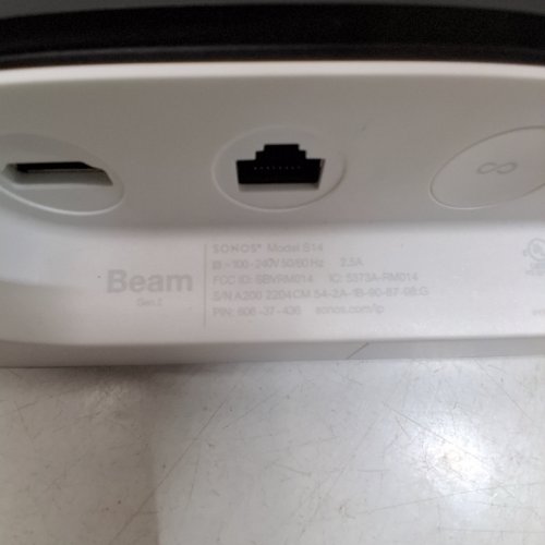 SONOS BEAM (GEN 2) THE SMART, COMPACT SOUNDBAR FOR TV, MUSIC, & MORE - 25.6" - WHITE (MODEL: BEAM2US1HB) image 9