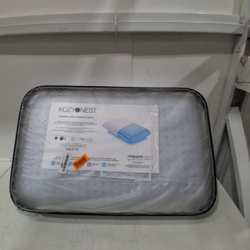 KOZYNEST CUTOUT COOLING GEL INFUSED MEMORY FOAM PILLOW - QUEEN - WHITE image 3
