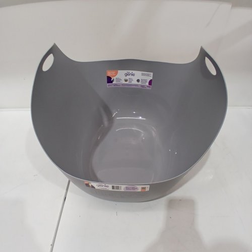 LITTER GENIE FLEXIBLE PLASTIC CAT LITTER BOX WITH HANDLES - GREY image 2