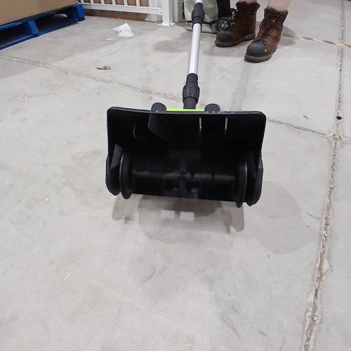 HOOSEEN CORDLESS ELECTRIC BATTERY POWERED SNOW SHOVEL/BLOWER - 12.5" - 21V - GREEN/BLACK - (MODEL: FH-WX1122)) image 4