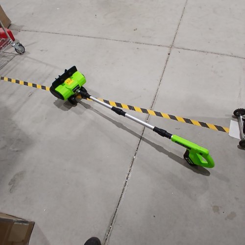 HOOSEEN CORDLESS ELECTRIC BATTERY POWERED SNOW SHOVEL/BLOWER - 12.5" - 21V - GREEN/BLACK - (MODEL: FH-WX1122)) image 3