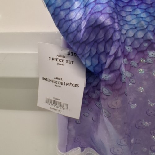 GIRL'S DISNEY THE LITTLE MERMAID SEQUIN DRESS - EXTRA-LARGE (18/20) - PURPLE/BLUE (STYLE: 155399F1) image 2