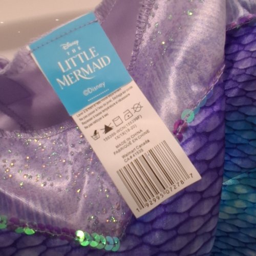GIRL'S DISNEY THE LITTLE MERMAID SEQUIN DRESS - EXTRA-LARGE (18/20) - PURPLE/BLUE (STYLE: 155399F1) image 4