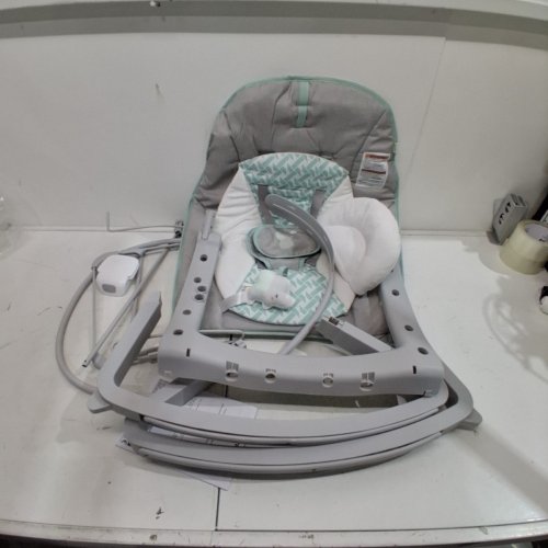 INGENUITY KEEP COZY 3-IN-1 GROW WITH ME VIBRATING BABY BOUNCER SEAT & ROCKER - 6-40LBS - BLUE/GREY image 2