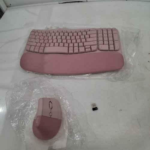2PC LOGITECH WAVE KEYS KEYBOARD AND LIFT COMBO MOUSE - PINK (MODEL: 920-013612) image 4