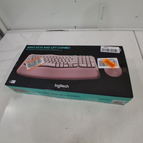 2PC LOGITECH WAVE KEYS KEYBOARD AND LIFT COMBO MOUSE - PINK (MODEL: 920-013612) image 5