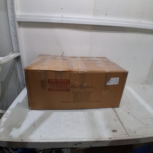 2PK LIVINVELURIS MODERN UPHOLSTERED WOODEN DINING CHAIRS - 31" X 20" - WHITE (MODEL: M-15125) image 6