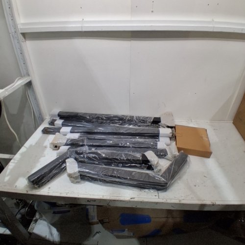 SINGLE-TIER ADJUSTABLE KAYAK STORAGE RACK - 61.8" - 85.4" X 37.4" X 43.7" - BLACK (MODEL: 1-LKSBK01) image 2