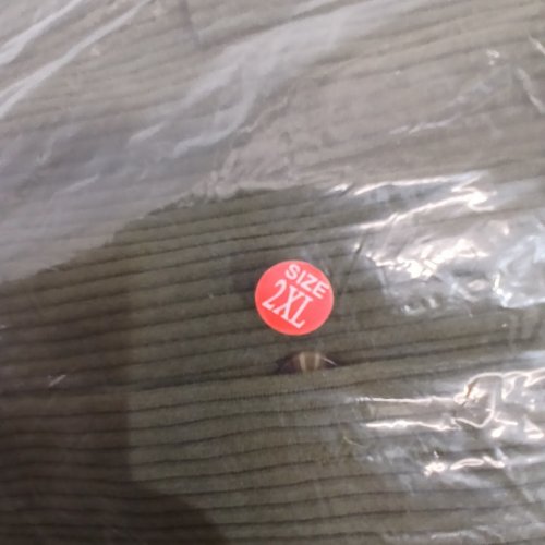 LONG-SLEEVE CORDUROY COLLARED SHIRT - 2XL - OLIVE GREEN image 2