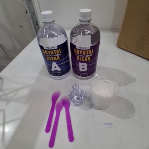 2PC CLEAR EPOXY RESIN KIT - 1000 ML EACH (MODEL: TQ-AB-68OZ) image 3
