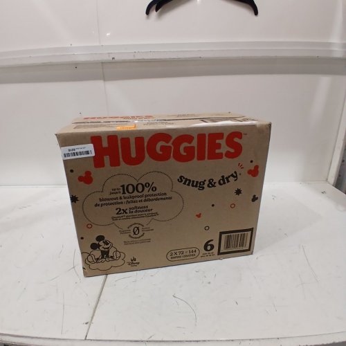 144PK HUGGIES SNUG AND DRY BABY DIAPERS - SIZE 6 - MICKEY MOUSE image 2