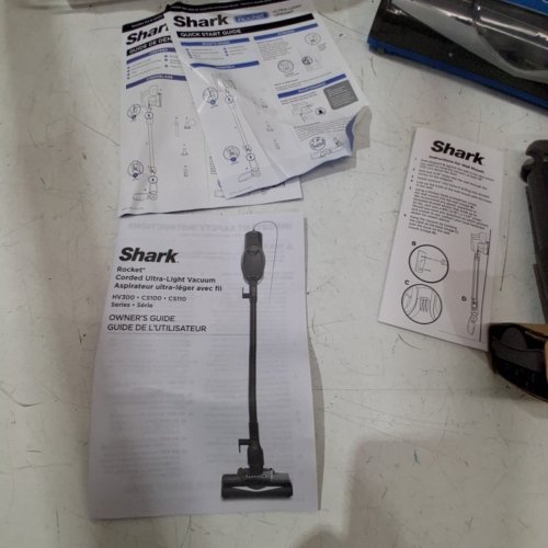 SHARK ROCKET PET ULTRA-LIGHT CORDED STICK & HANDHELD VACUUM CLEANER - BLUE & GREY (MODEL: HV300) image 5