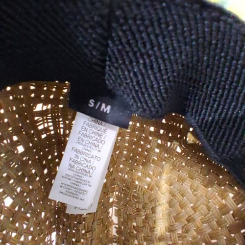 WOMEN'S ROXY ADJUSTABLE STRAW/BEACH HAT - SMALL - TAN/FLORAL image 4