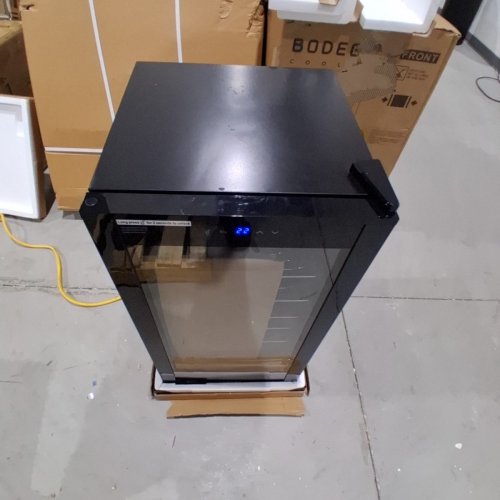 BODEGACOOLER 28 BOTTLE SMALL WINE FRIDGE WITH GLASS DOOR - 33" X 17.5" X 17" - BLACK (MODEL:JC-82) image 4